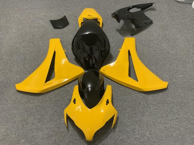Pearl Yellow and Black Honda CBR1000RR Fairings 2008-2011 Pearl Yellow and Black Honda CBR1000RR Fairings 2008-2011