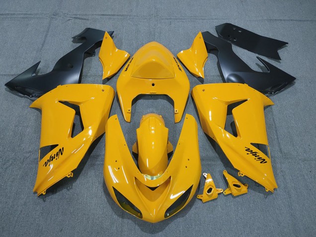 Pearl Yellow Kawasaki ZX10R Fairings 2006-2007 Pearl Yellow Kawasaki ZX10R Fairings 2006-2007