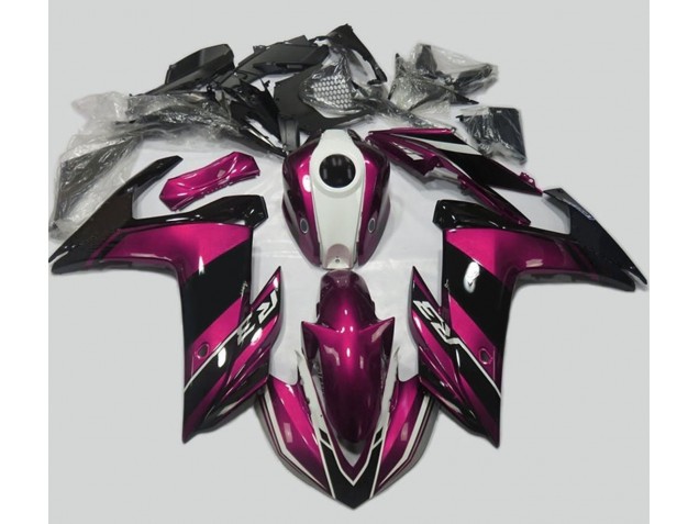 Pink and Gloss Black Yamaha R3 Fairings 2015-2018 Pink and Gloss Black Yamaha R3 Fairings 2015-2018
