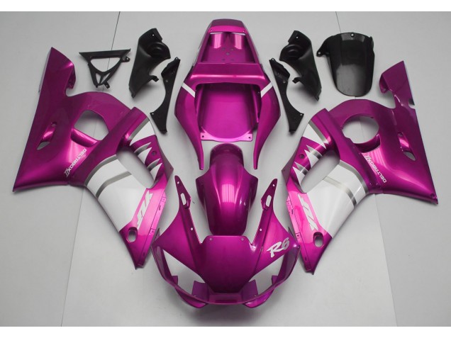 Pink & White Yamaha R6 Fairings 1998-2002 Pink & White Yamaha R6 Fairings 1998-2002