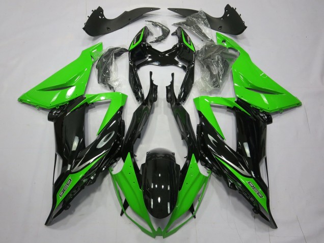 Plain Gloss Black Green- ZX6R 13-18 Kawasaki ZX6R Fairings 2013-2018 Plain Gloss Black Green- ZX6R 13-18 Kawasaki ZX6R Fairings 2013-2018