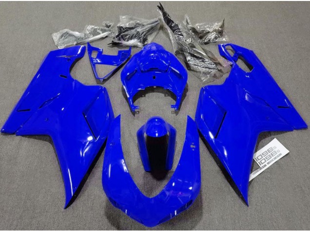 Plain Gloss Blue Ducati 848 1098 1198 Fairings 2007-2012