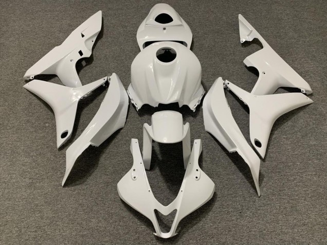 Plain Gloss White Honda CBR600RR Fairings 2007-2008