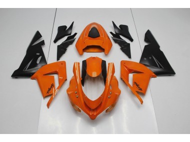 Plain Orange Ninja Kawasaki ZX10R Fairings 2004-2005