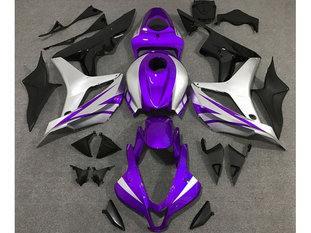 Purple and Silver OEM Style Honda CBR600RR Fairings 2007-2008 Purple and Silver OEM Style Honda CBR600RR Fairings 2007-2008