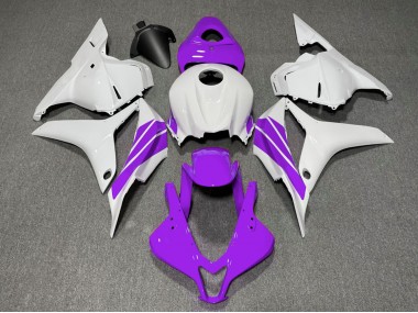 Purple and White Side Stripe Honda CBR600RR Fairings 2009-2012