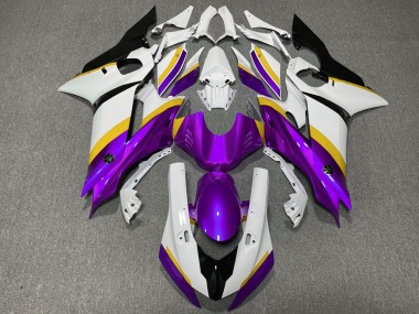 Purple and Yellow Gloss Yamaha R6 Fairings 2017-2019