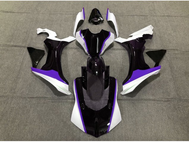 Purple Black and White Yamaha R1 Fairings 2015-2019 Purple Black and White Yamaha R1 Fairings 2015-2019