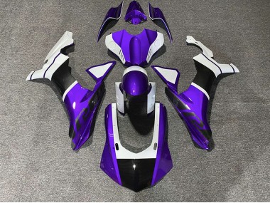 Purple & Carbon Fiber Accents Yamaha R1 Fairings 2015-2019