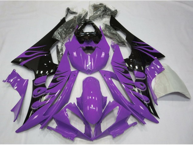Purple Flame Style Yamaha R6 Fairings 2008-2016 Purple Flame Style Yamaha R6 Fairings 2008-2016