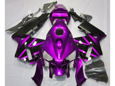 Purple & Gloss Black Design Honda CBR600RR Fairings 2005-2006