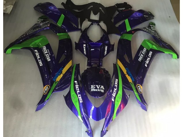 Purple Green and Gloss Kawasaki ZX10R Fairings 2016-2019 Purple Green and Gloss Kawasaki ZX10R Fairings 2016-2019