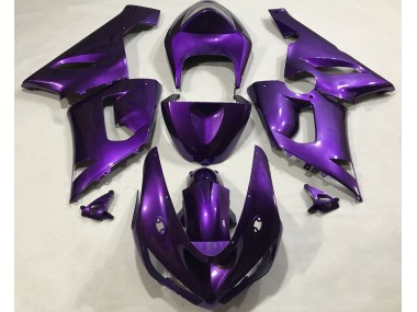 Purple Kawasaki ZX6R Fairings 2005-2006