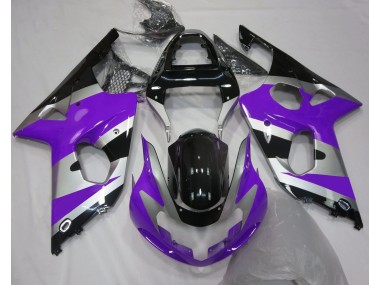 Purple Silver OEM Style Suzuki GSXR 1000 Fairings 2000-2002