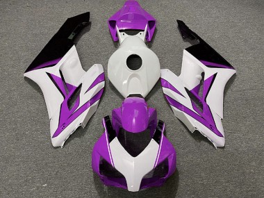 Purple White and Black Gloss Honda CBR1000RR Fairings 2004-2005