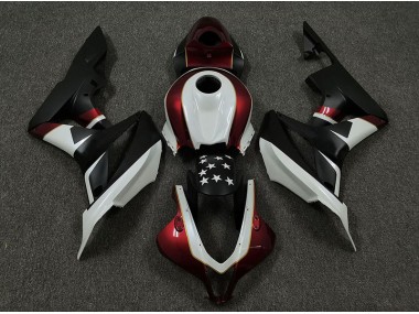 Racing Red and Black Honda CBR600RR Fairings 2009-2012