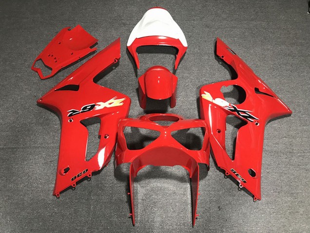 Red 636 Kawasaki ZX6R Fairings 2003-2004 Red 636 Kawasaki ZX6R Fairings 2003-2004
