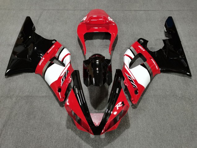 Red and Black Yamaha R1 Fairings 2000-2001 Red and Black Yamaha R1 Fairings 2000-2001