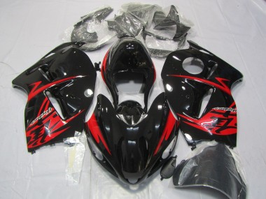 Red and Gloss Black Suzuki GSXR 1300 Fairings 1997-2007