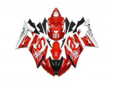 Red and White with Stars Yamaha R6 Fairings 2008-2016