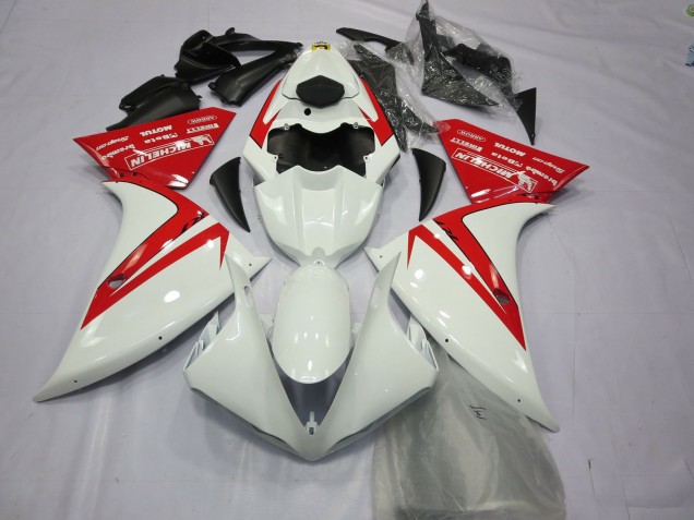 Red and White Yamaha R1 Fairings 2013-2014 Red and White Yamaha R1 Fairings 2013-2014