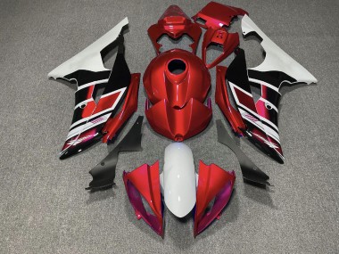 Red Black and White OEM Style Yamaha R6 Fairings 2008-2016