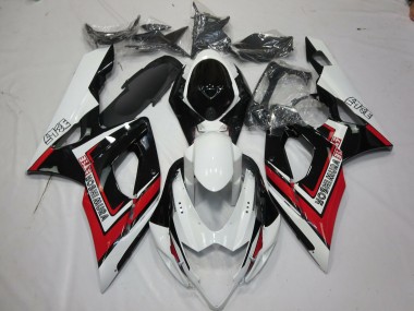 Red Black and White Suzuki GSXR 1000 Fairings 2005-2006