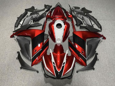 Red Black and White Yamaha R3 Fairings 2015-2018