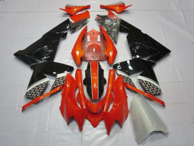Red Black Kawasaki ZX10R Fairings 2004-2005