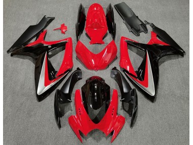 Red Black OEM Style Suzuki GSXR 600-750 Fairings 2006-2007