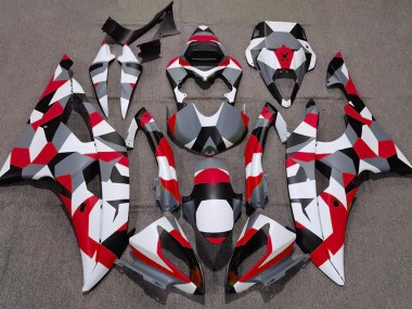 Red Camo Plain Yamaha R6 Fairings 2008-2016