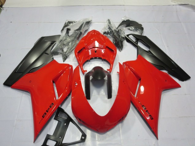 Red Ducati 848 1098 1198 Fairings 2007-2012 Red Ducati 848 1098 1198 Fairings 2007-2012