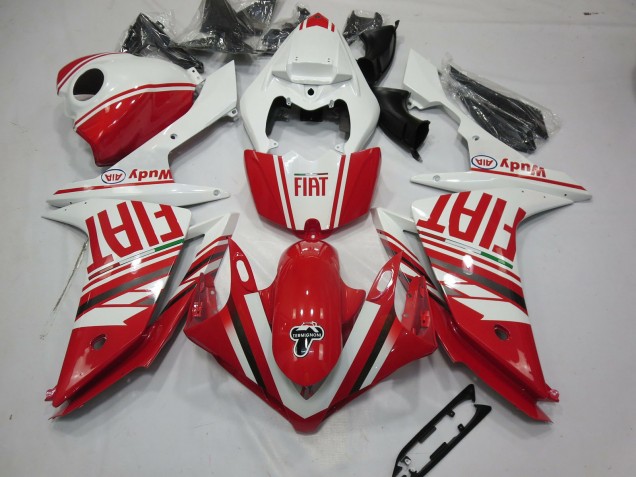 Red Fiat Yamaha R1 Fairings 2007-2008 Red Fiat Yamaha R1 Fairings 2007-2008