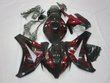 Red Flame Honda CBR1000RR Fairings 2008-2011