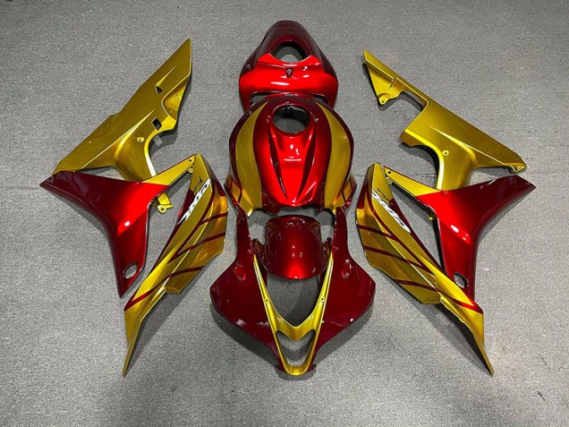 Red & Gold Honda CBR600RR Fairings 2007-2008