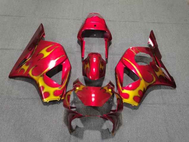 Red & Gold Style Honda CBR954 Fairings 2002-2003 Red & Gold Style Honda CBR954 Fairings 2002-2003