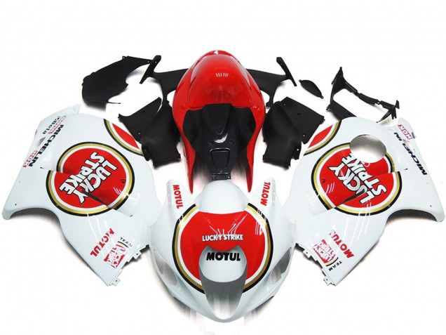 Red Lucky Strike Style Suzuki GSXR 1300 Fairings 1997-2007 Red Lucky Strike Style Suzuki GSXR 1300 Fairings 1997-2007