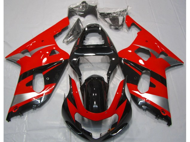 Red OEM Style Suzuki GSXR 600-750 Fairings 2001-2003