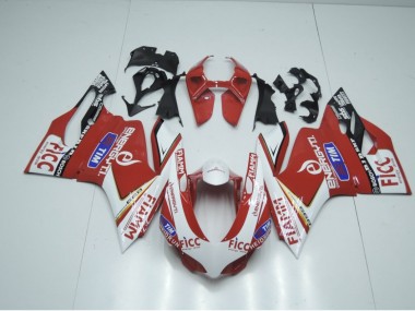 Red Race Style Triumph Daytona 675 Fairings 2013-2016