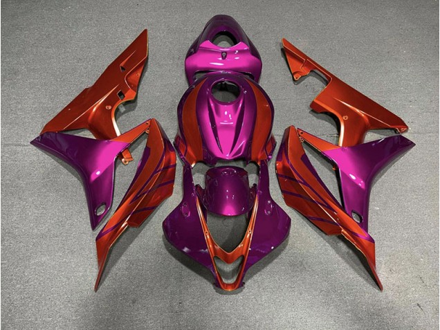 Red & Violet Honda CBR600RR Fairings 2007-2008
