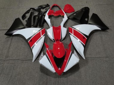 Red White Yamaha R1 Fairings 2009-2012