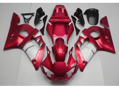 Red & White Yamaha R6 Fairings 1998-2002