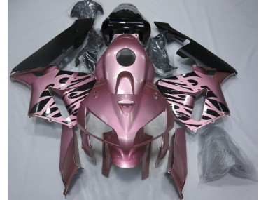 Rose Pink Flame Honda CBR600RR Fairings 2005-2006