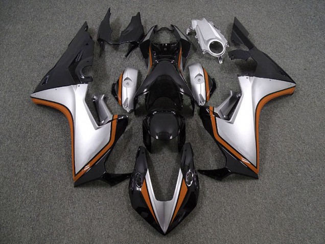 Silver and Black & Orange Honda CBR1000RR Fairings 2017-2019 Silver and Black & Orange Honda CBR1000RR Fairings 2017-2019