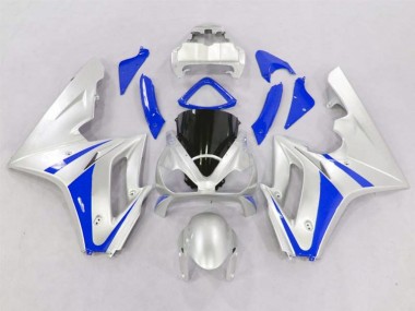 Silver and Blue Triumph Daytona 675 Fairings 2006-2008