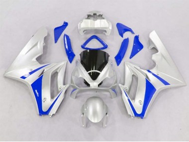 Silver and Blue Triumph Daytona 675 Fairings 2006-2008