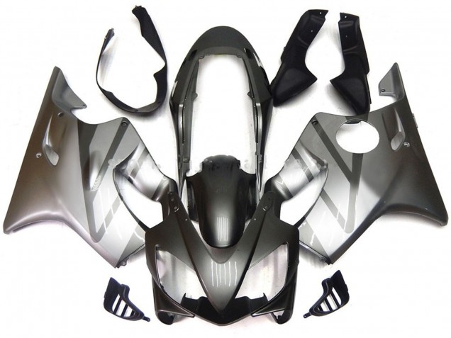 Silver and Grey Gloss Honda CBR600 F4i Fairings 2004-2007