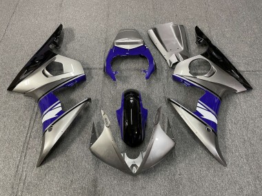 Silver and Purple style Yamaha R6 Fairings 2003-2005