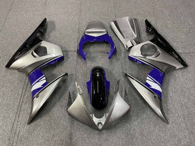 Silver and Purple style Yamaha R6 Fairings 2003-2005 Silver and Purple style Yamaha R6 Fairings 2003-2005