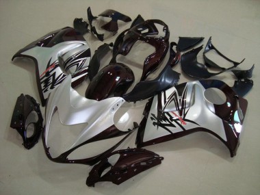 Silver Black Suzuki GSXR 1300 Fairings 2008-2019